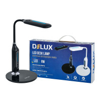 Светильник светодиодный настольный DELUX_TF-510_8 Вт LED 3000K-4000K-6000K черный