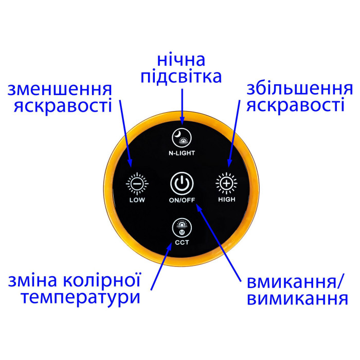 Светильник светодиодный настольный DELUX_TF-520_10 Вт LED 3000K-4000K-6000K_USB серебристый