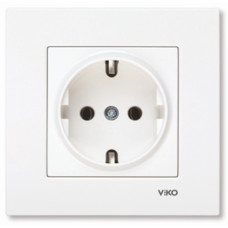 Розетка із заземленням біла ViKO Karre 90960008