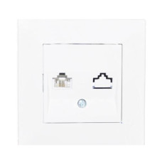 Розетка комп'ютерна (RJ45) Karre (крем)