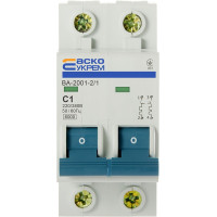 Автоматичний вимикач УкрЕМ ВА-2001 2р 1А АсКо