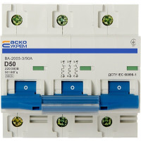 Автоматический выключатель УКРЕМ ВА-2003 3р 50А АсКо