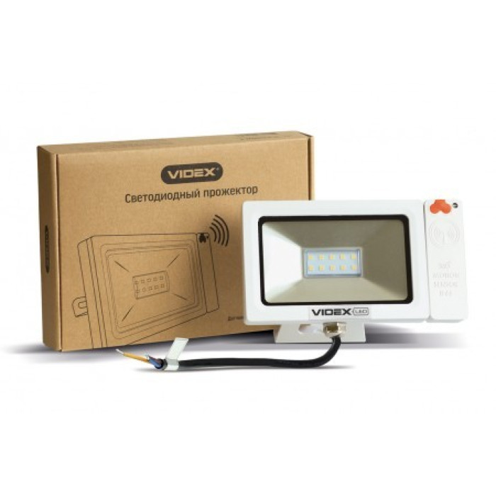 Прожектор LED VIDEX Slim Sensor 10W 5000K 220V White (VL-FS105W-S)