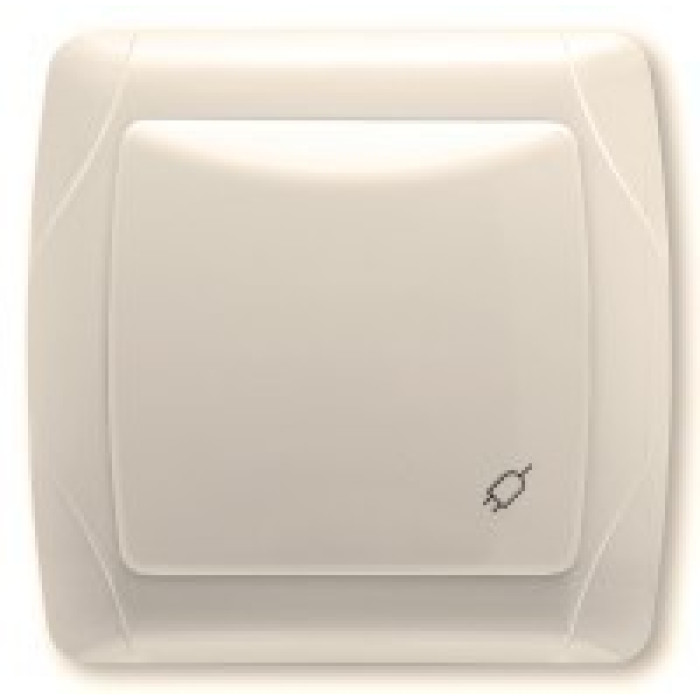 Розетка с крышкой и шторками крем ViKO Carmen 90562012 Розетка с крышкой и шторками крем ViKO Carmen 90562012