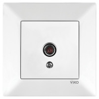 Розетка TV телевизионная концевая белая Viko Meridian 90970010-WH