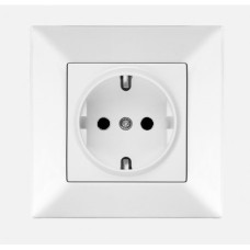 Розетка із заземленням біла Viko Meridian 90970008-WH