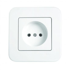 Розетка без заземления белая Viko Rollina 90420007