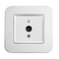 Розетка TV концевая белая Viko Rollina 90420010