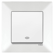Вимикач перехресний (реверсивний) білий Viko Meridian 90970031-WH