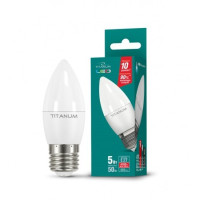 Лампа LED TITANUM C37 5W E27 4100K 220V (ТL-C37-05274)
