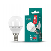 Лампа LED TITANUM G45 5W E14 4100K 220V (ТL-G45-05144)