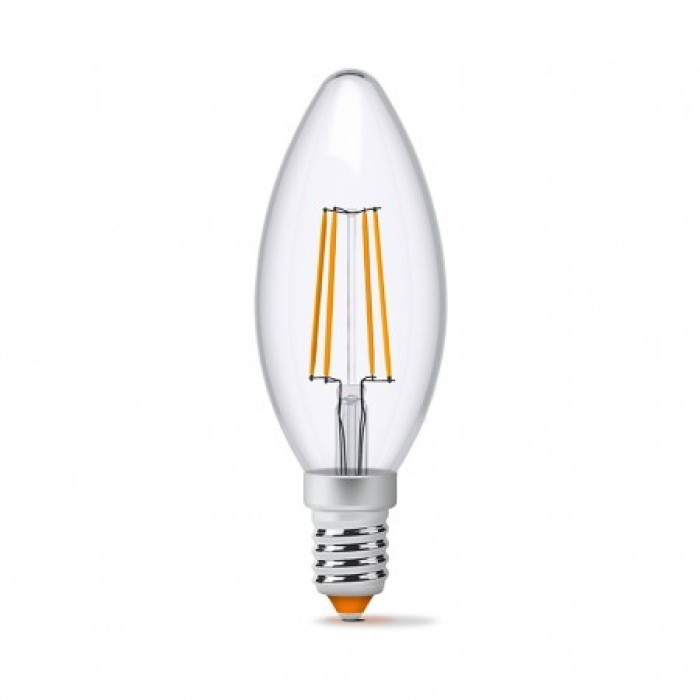Лампа LED VIDEX Neoclassic C37F 4W E14 3000K 220V (VL-C37f-04143)