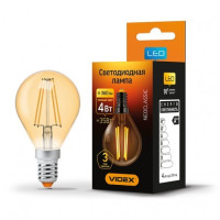 Лампа LED VIDEX Neoclassic G45FA 4W E14 2200К 220V бронза (VL-G45fа-04142)