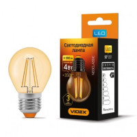 Лампа LED VIDEX Neoclassic G45FA 4W E27 2200К 220V бронза (VL-G45fа-04272)