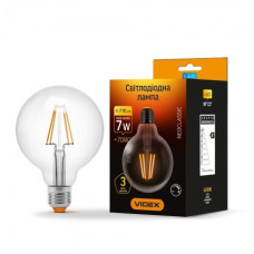 Лампа LED VIDEX Neoclassic G95FD 7W E27 4100K 220V з диммером (VL-G95FD-07274)