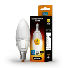 Лампа LED VIDEX Premium C37 5W E14 3000K 220V (VL-C37-05143)