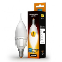 Лампа LED VIDEX Premium C37t 5W E14 3000K 220V (VL-C37t-05143)