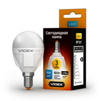 Лампа LED VIDEX Premium G45 6W E14 3000K 220V (VL-G45-06143)