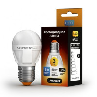 Лампа LED VIDEX Premium G45 6W E27 3000K 220V (VL-G45-06273)