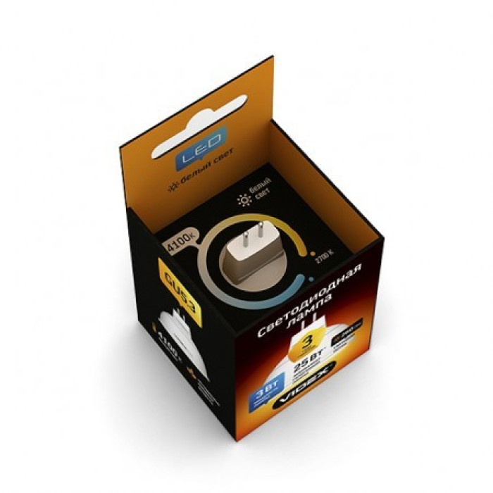 Лампа LED VIDEX Premium MR16 3W GU5.3 4100К 220V (VL-MR16-03534)