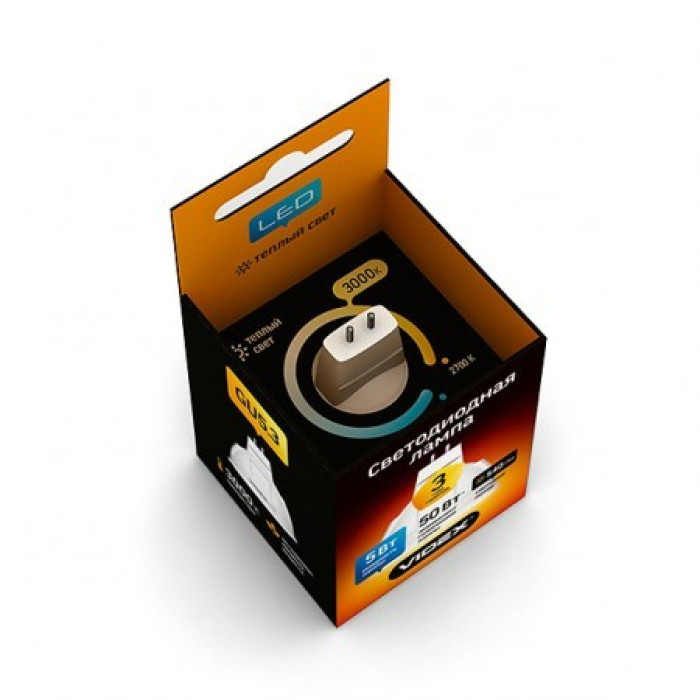 Лампа LED VIDEX Premium MR16 5W GU5.3 3000К 220V (VL-MR16-05533)