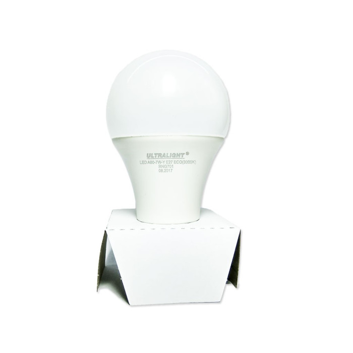 Лампа LED Ultralight A60 7W-Y-E27 3000K ECO