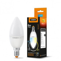 Лампа LED VIDEX Smart C37eC3 6W E14 220V з регулюванням кольору (VL-C37eC3-0614)