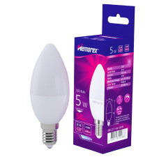 Лампа LED Memorex C37 5W E14 4100K 220V (MEC37144-05W)