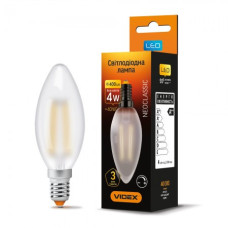 Лампа LED VIDEX Neoclassic C37FMD 4W E14 4100K 220V диммерна (VL-C7FMD-04144)