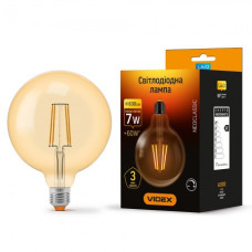 Лампа LED VIDEX Neoclassic G125FAD 7W E27 2200K 220V диммерна (VL-G125FAD-07272)