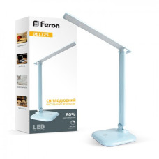 Настільна лампа LED Feron DE1725 9W 6400K IP20 230V Синя