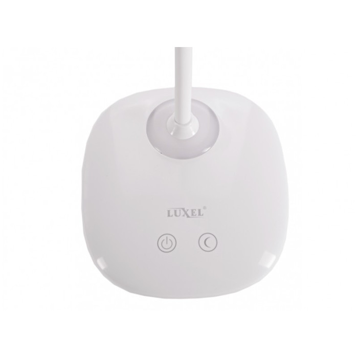 Настольная лампа LED Luxel TL-04W 6W IP20 (Белая) + USB, Ночник