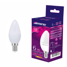 Лампа LED Memorex C37 6W E14 3000k (MEC37143-06W)