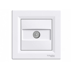 TV Розетка концевая Schneider Electric Asfora Белая EPH3200121