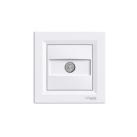 TV Розетка белая проходная Schneider Electric Asfora EPH3200221