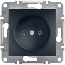 Розетка без заземления Антрацит Schneider Electric Asfora EPH3000171