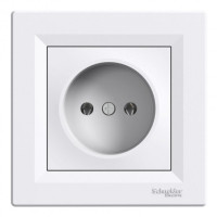 Розетка без заземлення Біла Schneider Electric Asfora EPH3000121