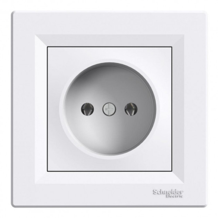 Розетка без заземлення Біла Schneider Electric Asfora EPH3000121