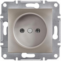 Розетка без заземлення Бронза Schneider Electric Asfora EPH3000169
