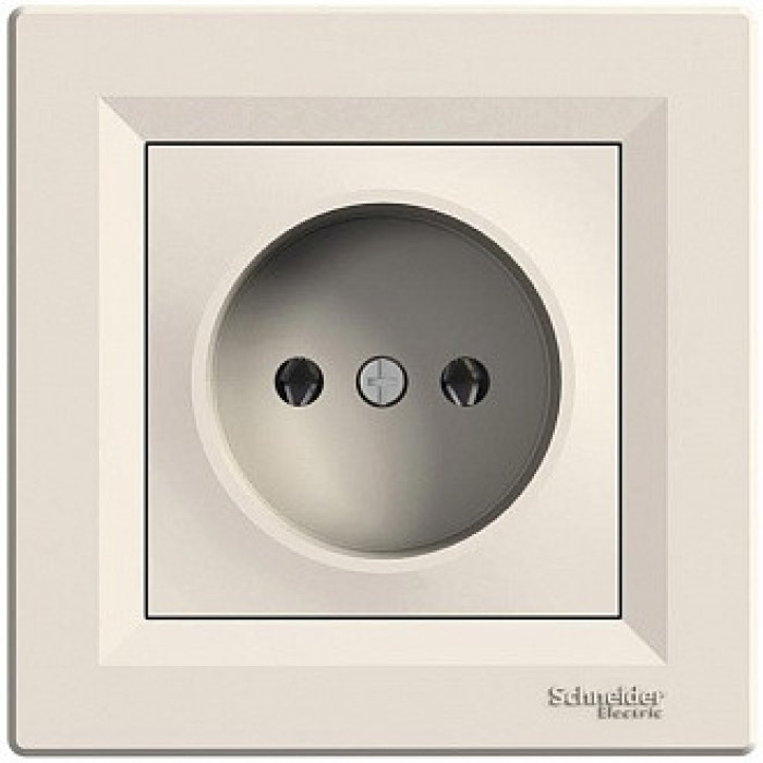 Розетка без заземлення Крем Schneider Electric Asfora EPH3000123