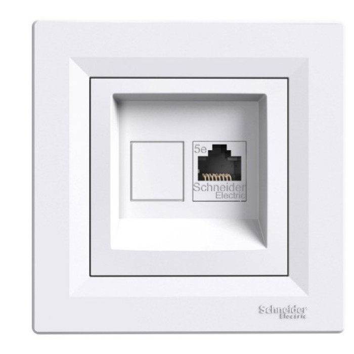Розетка компьютерная Белая Schneider Electric Asfora EPH4300121