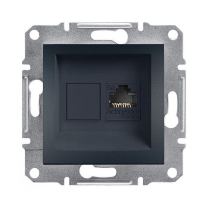 Розетка комп'ютерна Антрацит Schneider Electric Asfora EPH4300171