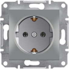 Розетка  с заземлением  Schneider Electric Asfora Алюм EPH2900161