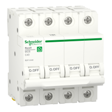 Автоматичний вимикач Schneider Electric R9F12440 4P характеристика C 40A