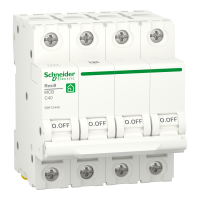 Автоматичний вимикач Schneider Electric R9F12440 4P характеристика C 40A
