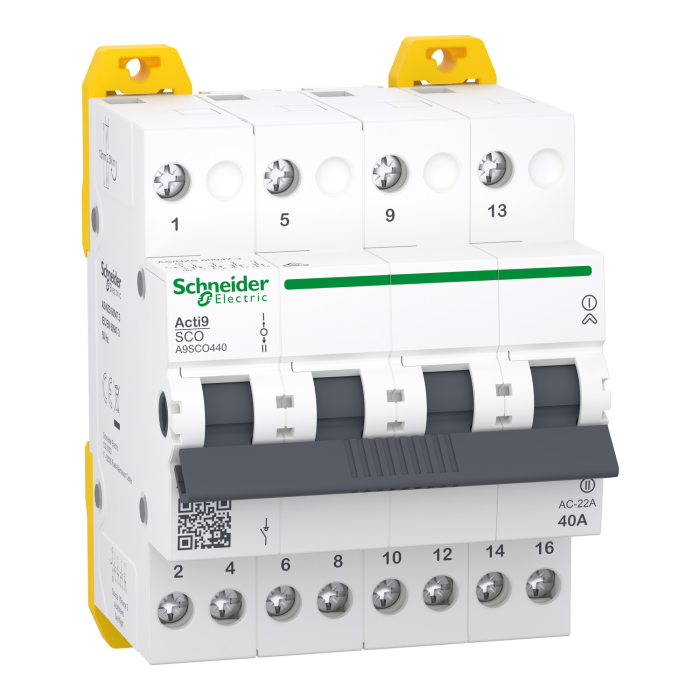 Перемикач навантаження Schneider Electric A9SCO440 Acti9 iSSW 3-позиційний I-0-II 4P 40A 400/415В