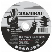 Диск SAMURAY,180*6.4*22.23, шлифовальный,60V080