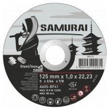 Диск SAMURAY,125*1.0*22.23, отрезной по металлу/нержав.стали,60V125
