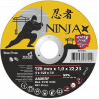 Диск NINJA,125*1.0*22.23, отрезной по металлу/нержав.стали,65V125