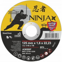Диск NINJA,125*1,6*22,23, отрезной по металлу/нержав.стали,65V127